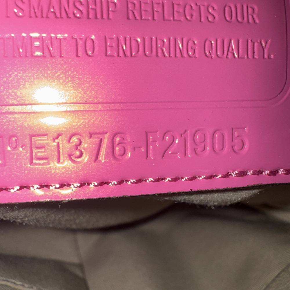 Coach Canvas Pink Crossbody Bag Signature Purse Tote W/ Adjustable Strap - Picture 12 of 12